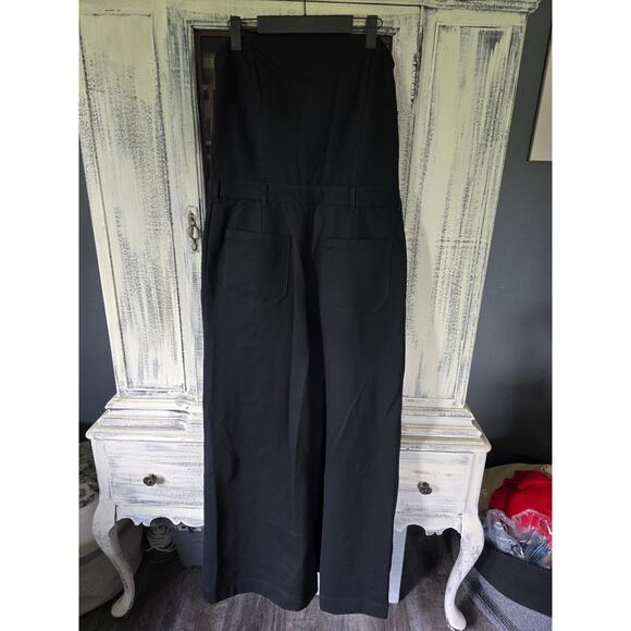 Pilcro Strapless Denim Wide-Leg Jumpsuit - New Large - Picture 5 of 5
